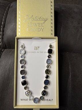 Bomb Party Holiday Jewel Candy Necklace NK55311 Glisten & Glaze New Gorgeous